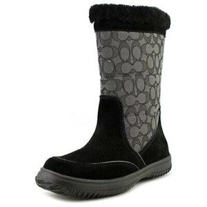 Women's Coach Sherman Black Suede Winter Boot